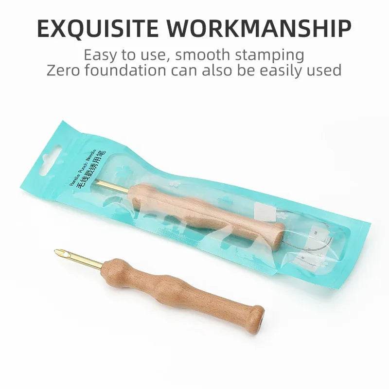 Premium Wood Handle Felting Needle for Crochet and Embroidery - Gomix Brands Outlet